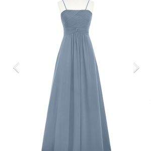 Azazie Imogene Bridesmaid Dress Dusty Blue Size A2